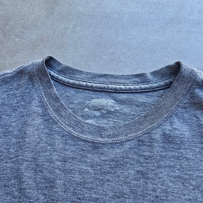 Nike Grey Embroidered Mini Swoosh Tee - M/L