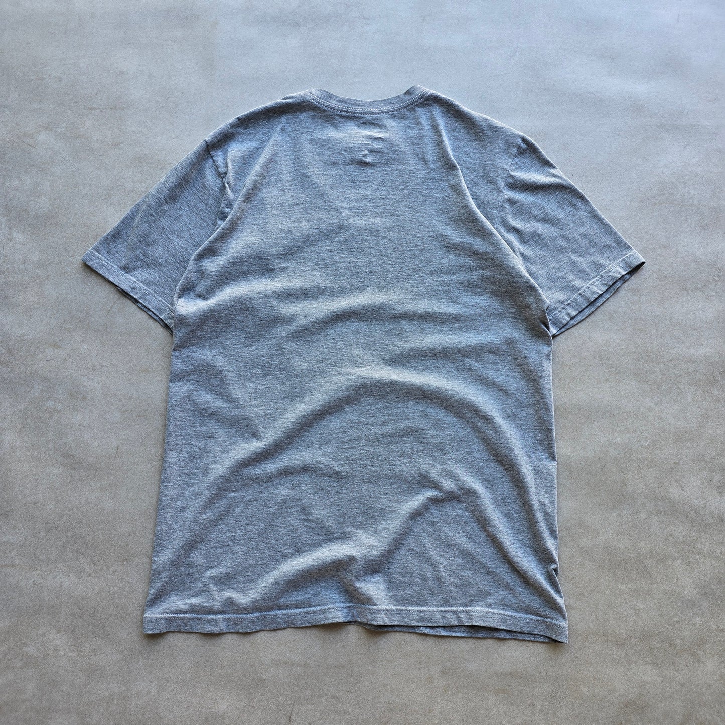 Nike Grey Embroidered Mini Swoosh Tee - M/L