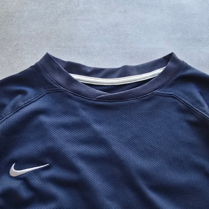 Vintage 2000's Nike Embroidered Mini Swoosh Spheredry Tee - L