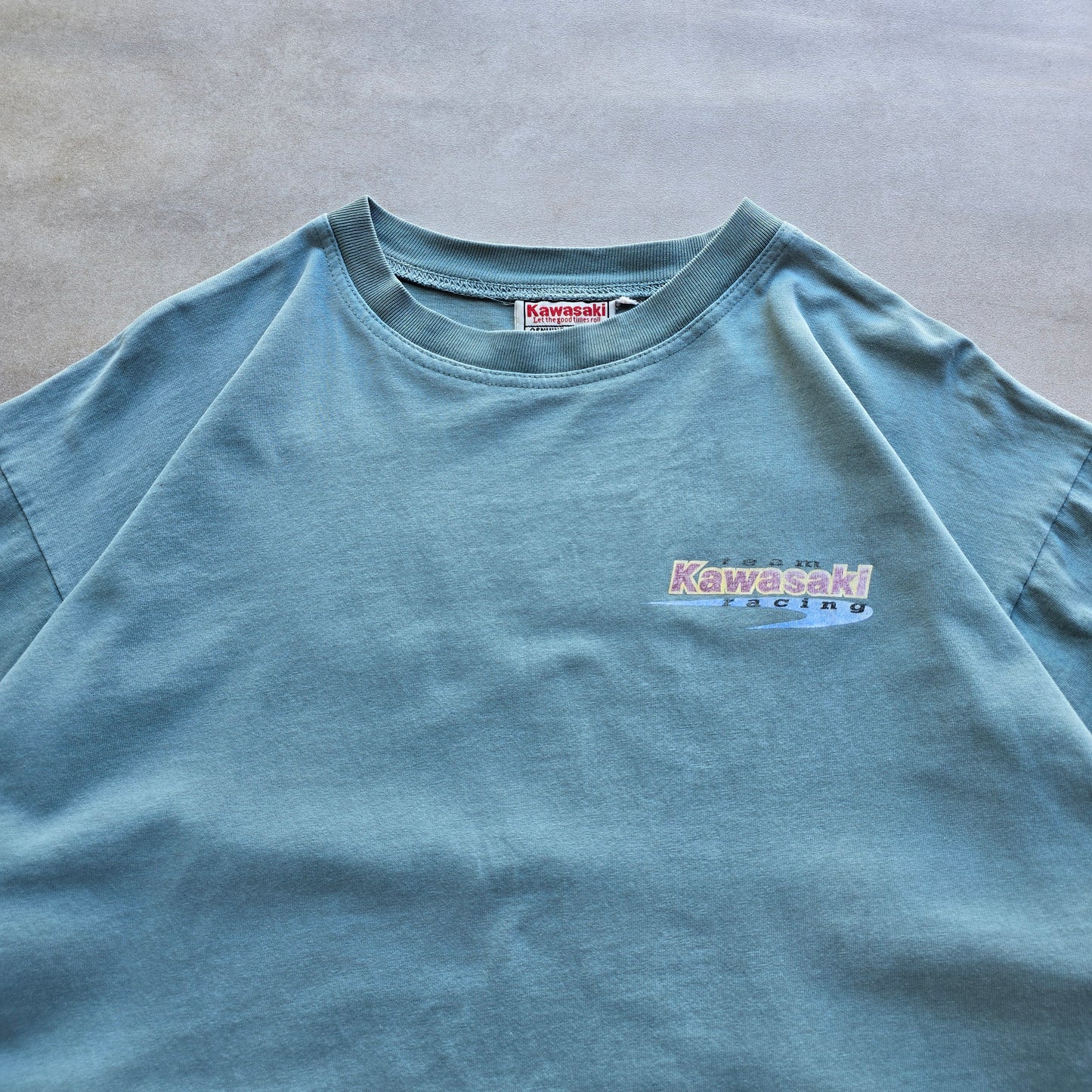 Vintage Team Kawasaki Racing Faded Tee - M/L