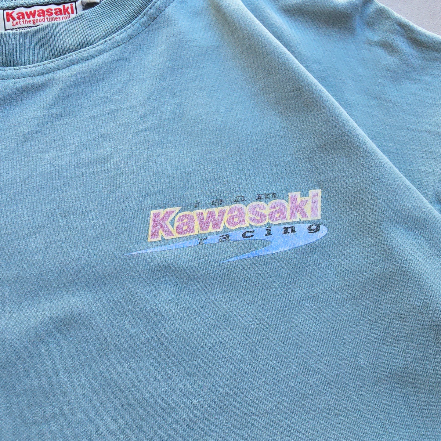 Vintage Team Kawasaki Racing Faded Tee - M/L