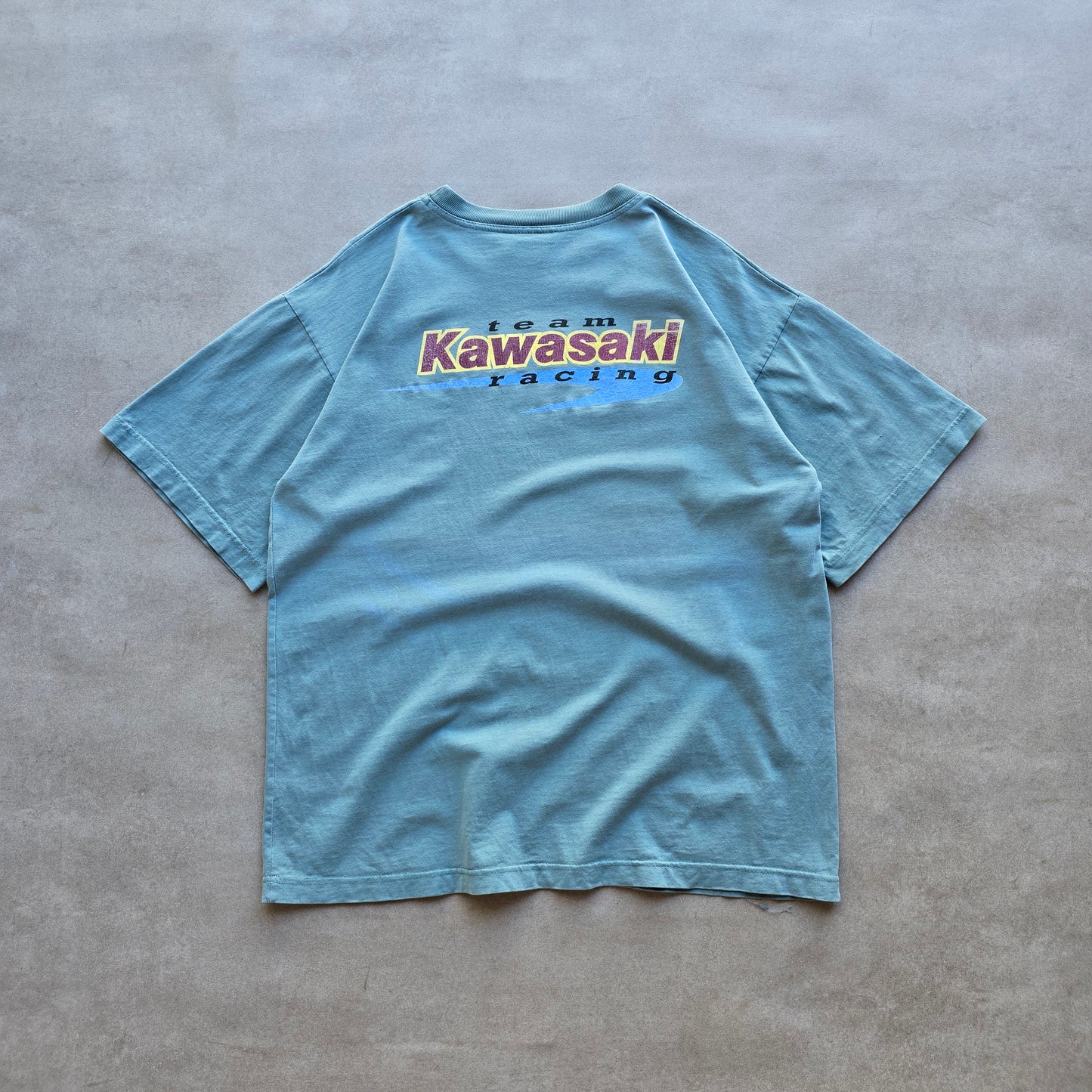 Vintage Team Kawasaki Racing Faded Tee - M/L