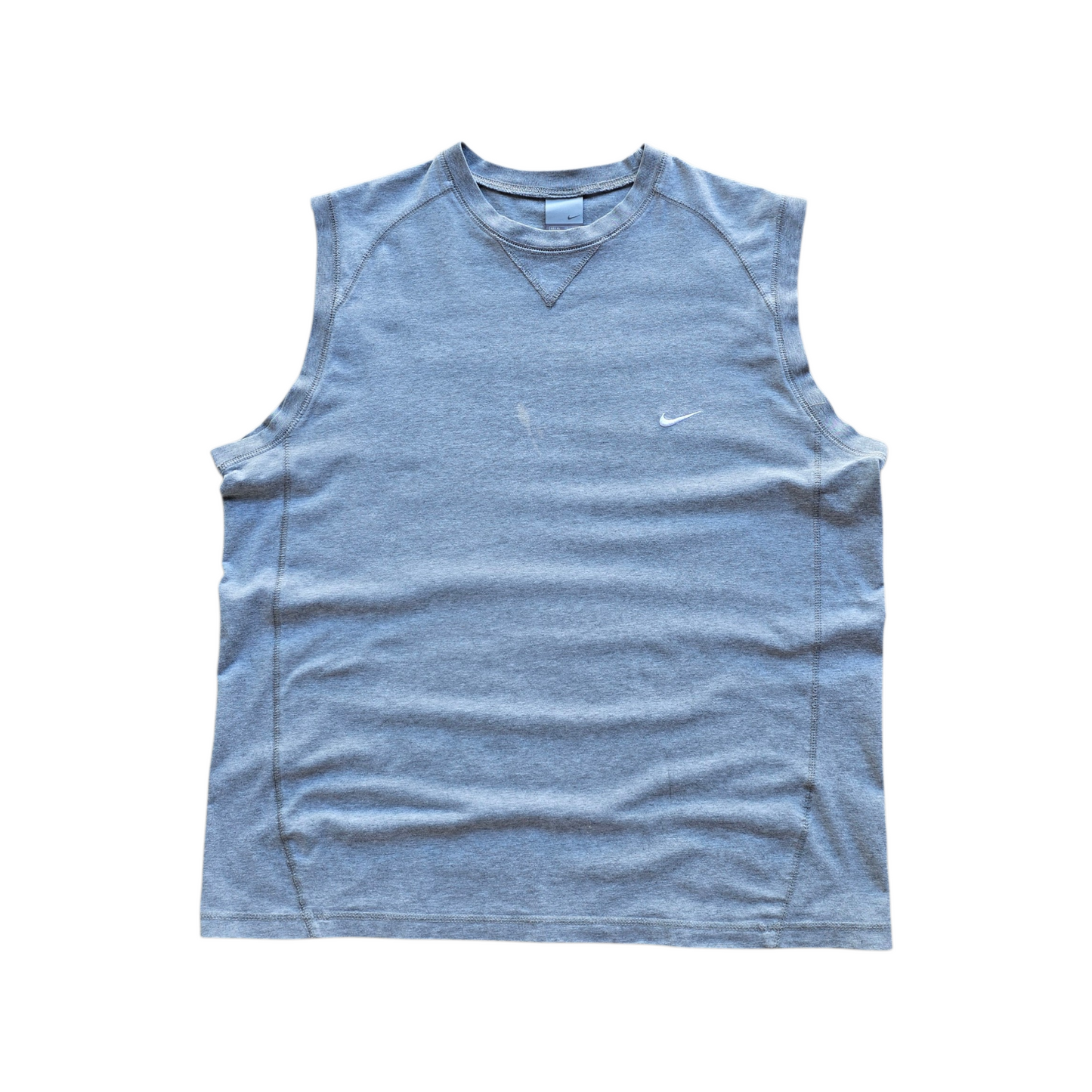 Vintage Nike Embroidered Mini Swoosh Sleeveless Tank Tee - XL