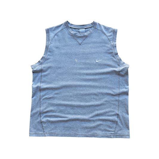 Vintage Nike Embroidered Mini Swoosh Sleeveless Tank Tee - XL