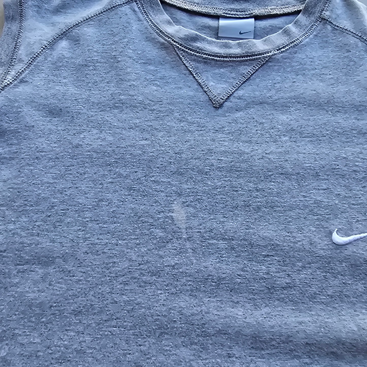 Vintage Nike Embroidered Mini Swoosh Sleeveless Tank Tee - XL