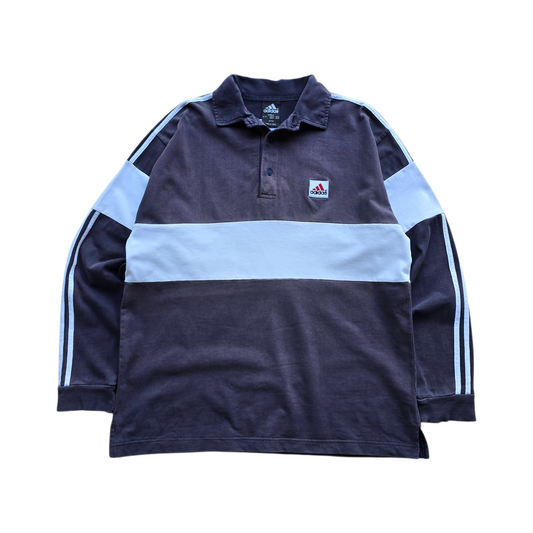 Vintage Adidas Long Sleeve Polo Rugby Shirt - M/L