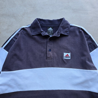 Vintage Adidas Long Sleeve Polo Rugby Shirt - M/L