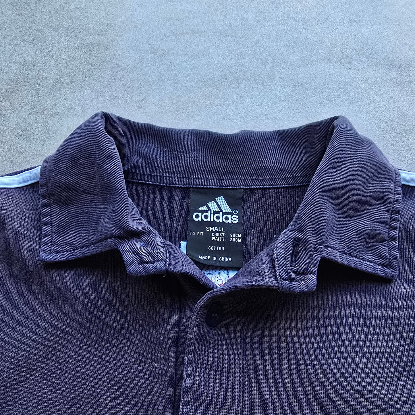 Vintage Adidas Long Sleeve Polo Rugby Shirt - M/L