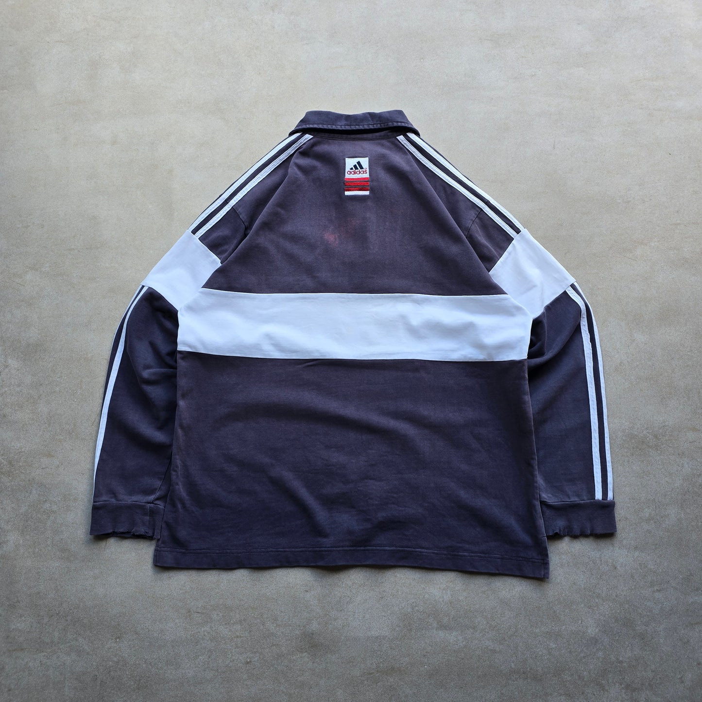 Vintage Adidas Long Sleeve Polo Rugby Shirt - M/L