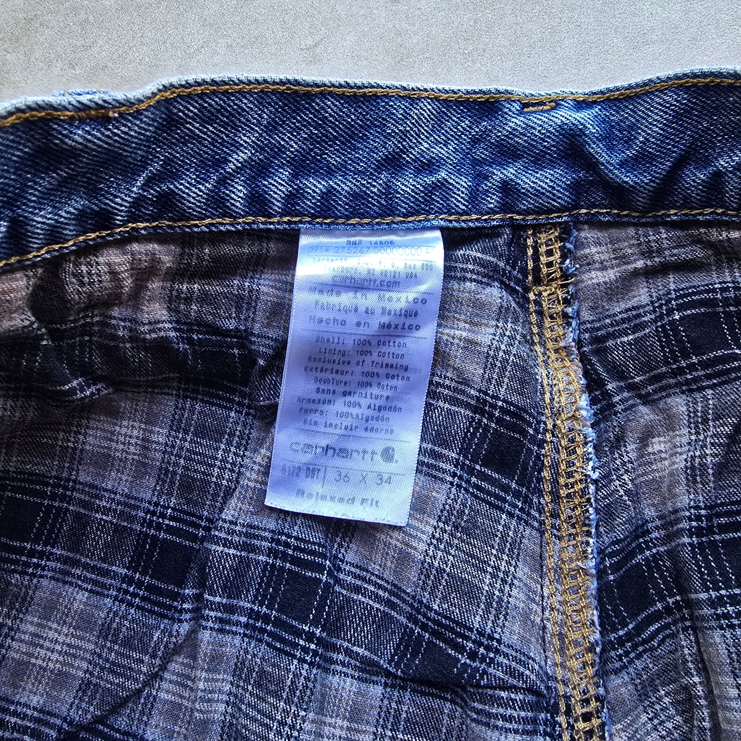 Vintage Carhartt Flannel Lined Jeans - 36 x 34