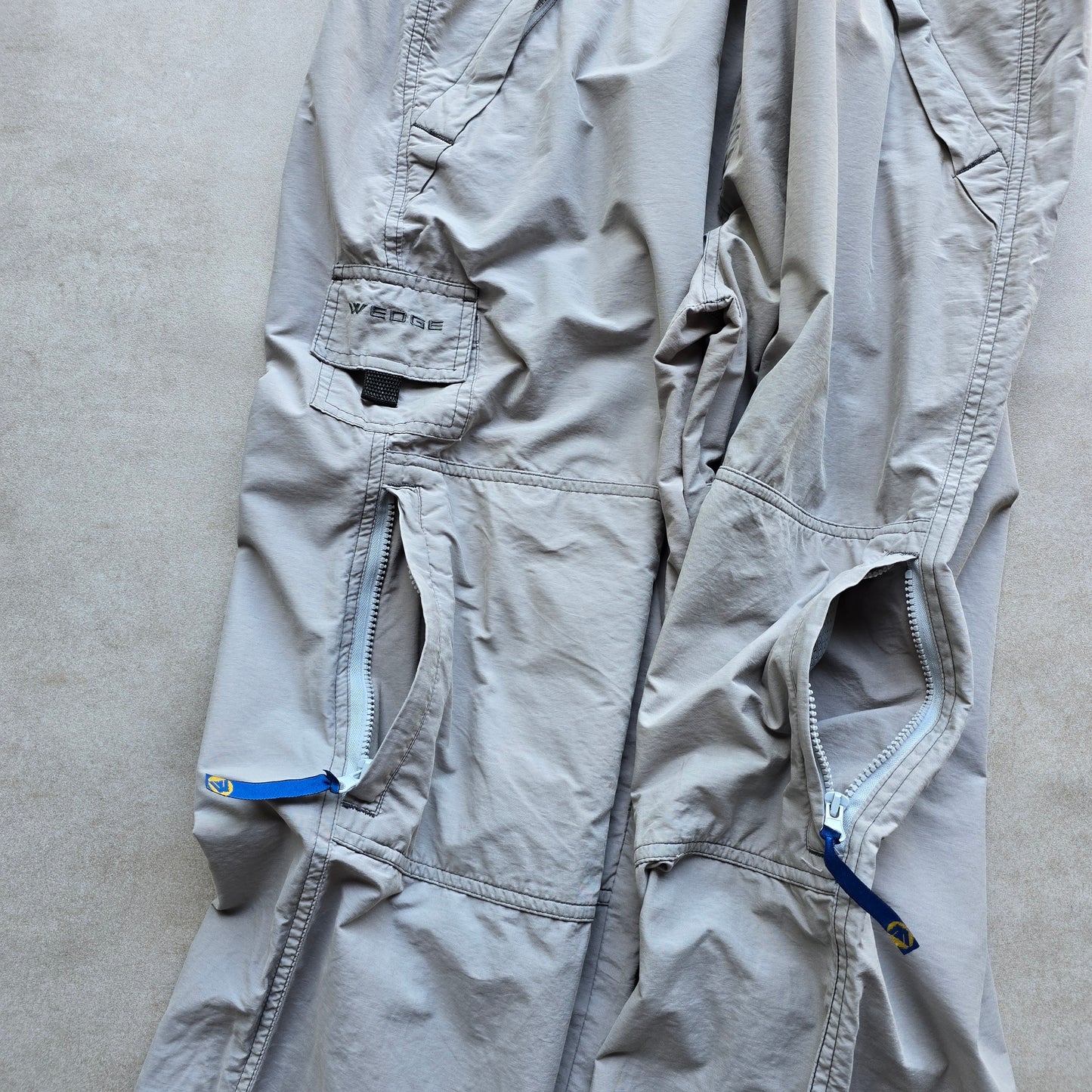 Vintage Wedge Lightweight Baggy Cargo Pants - 40