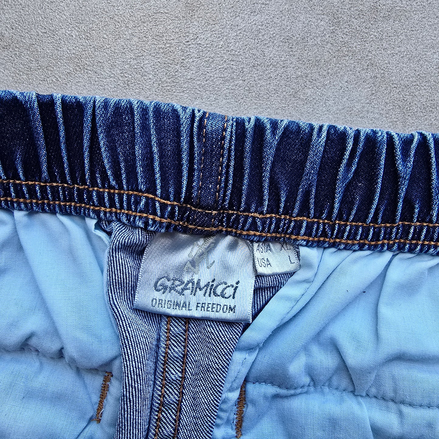 Gramicci Stretch Denim Loose Tapered Pants - L