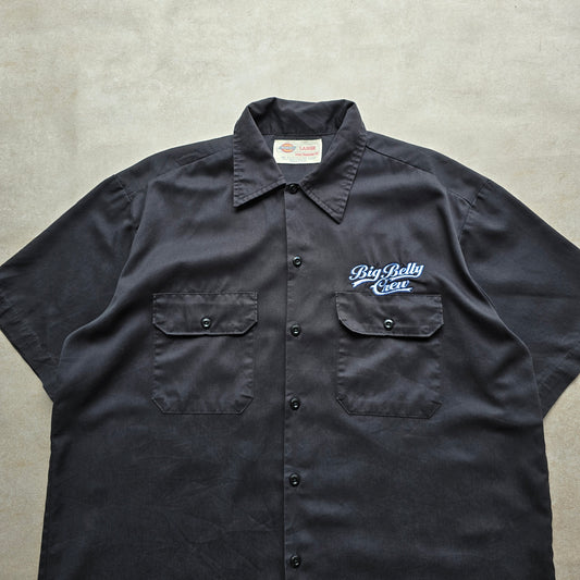 Vintage Dickies Big Belly Crew Short Sleeve Button Up Shirt - L/XL