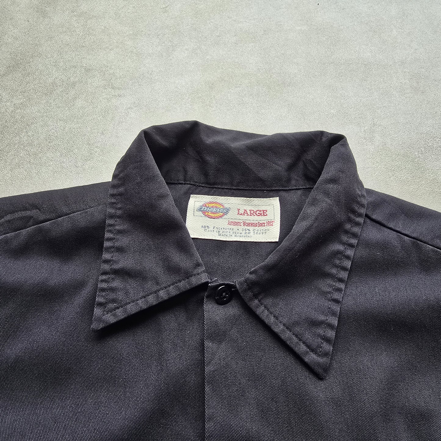 Vintage Dickies Big Belly Crew Short Sleeve Button Up Shirt - L/XL