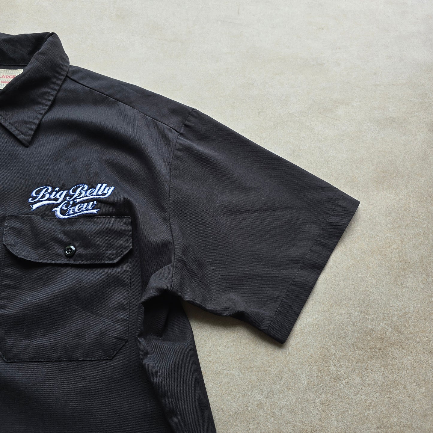 Vintage Dickies Big Belly Crew Short Sleeve Button Up Shirt - L/XL