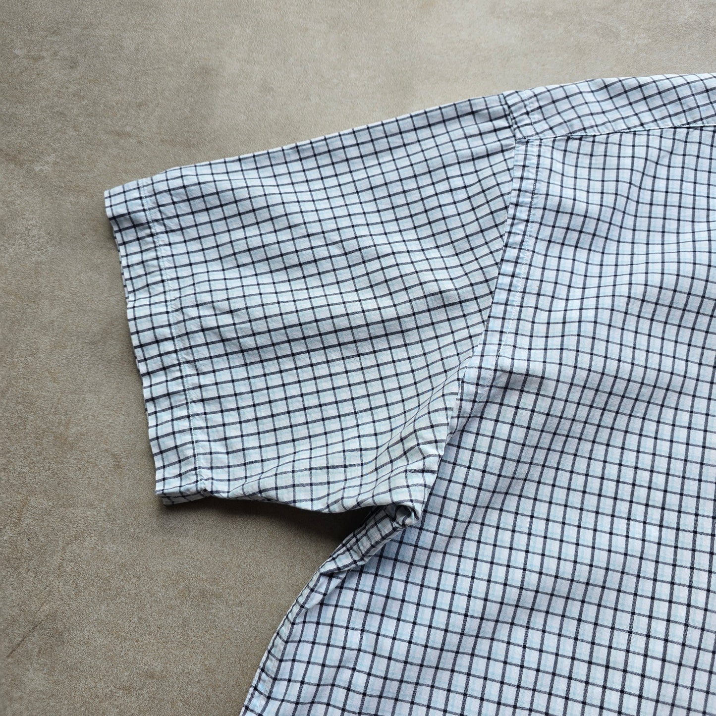 Vintage Nautica Check Short Sleeve Button Up Shirt - XL