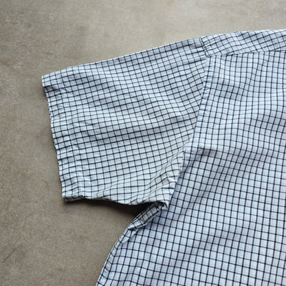 Vintage Nautica Check Short Sleeve Button Up Shirt - XL