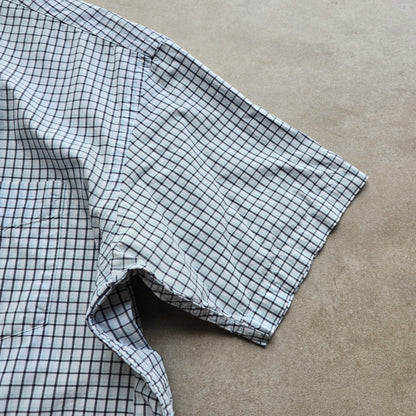 Vintage Nautica Check Short Sleeve Button Up Shirt - XL