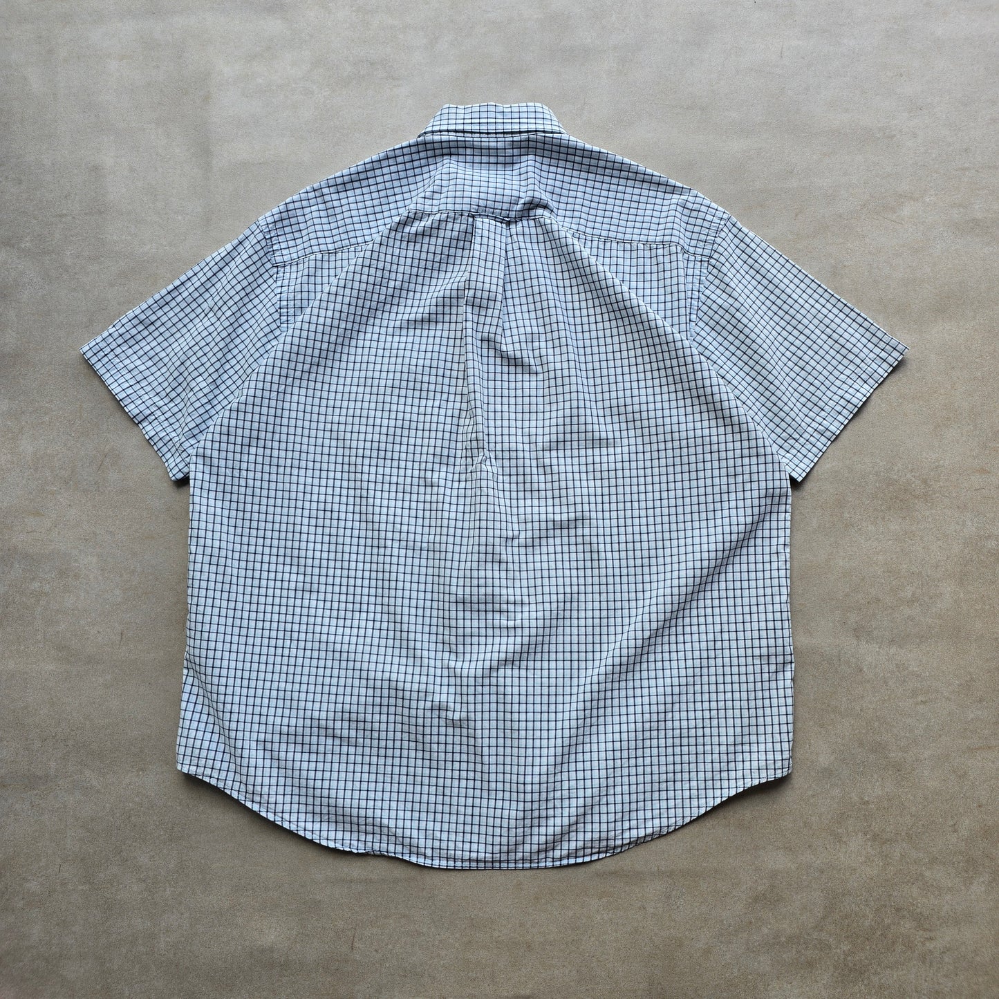 Vintage Nautica Check Short Sleeve Button Up Shirt - XL