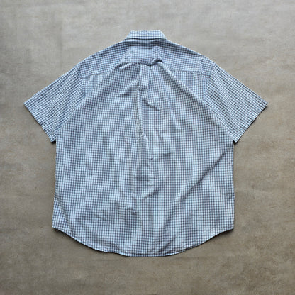 Vintage Nautica Check Short Sleeve Button Up Shirt - XL