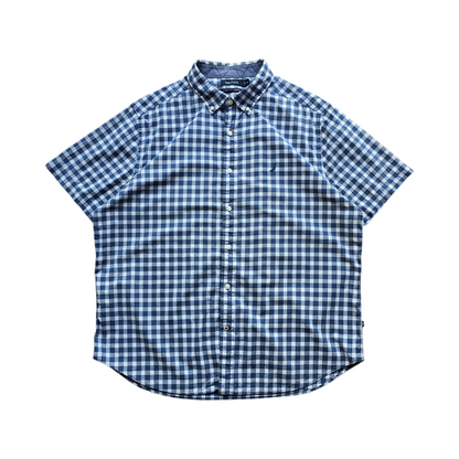 Nautica Check Short Sleeve Button Up Shirt - XL