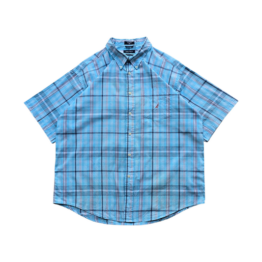 Vintage 2000's Nautica Short Sleeve Button Up Shirt - XXL