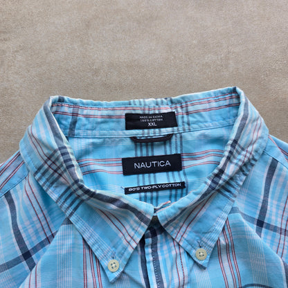 Vintage 2000's Nautica Short Sleeve Button Up Shirt - XXL