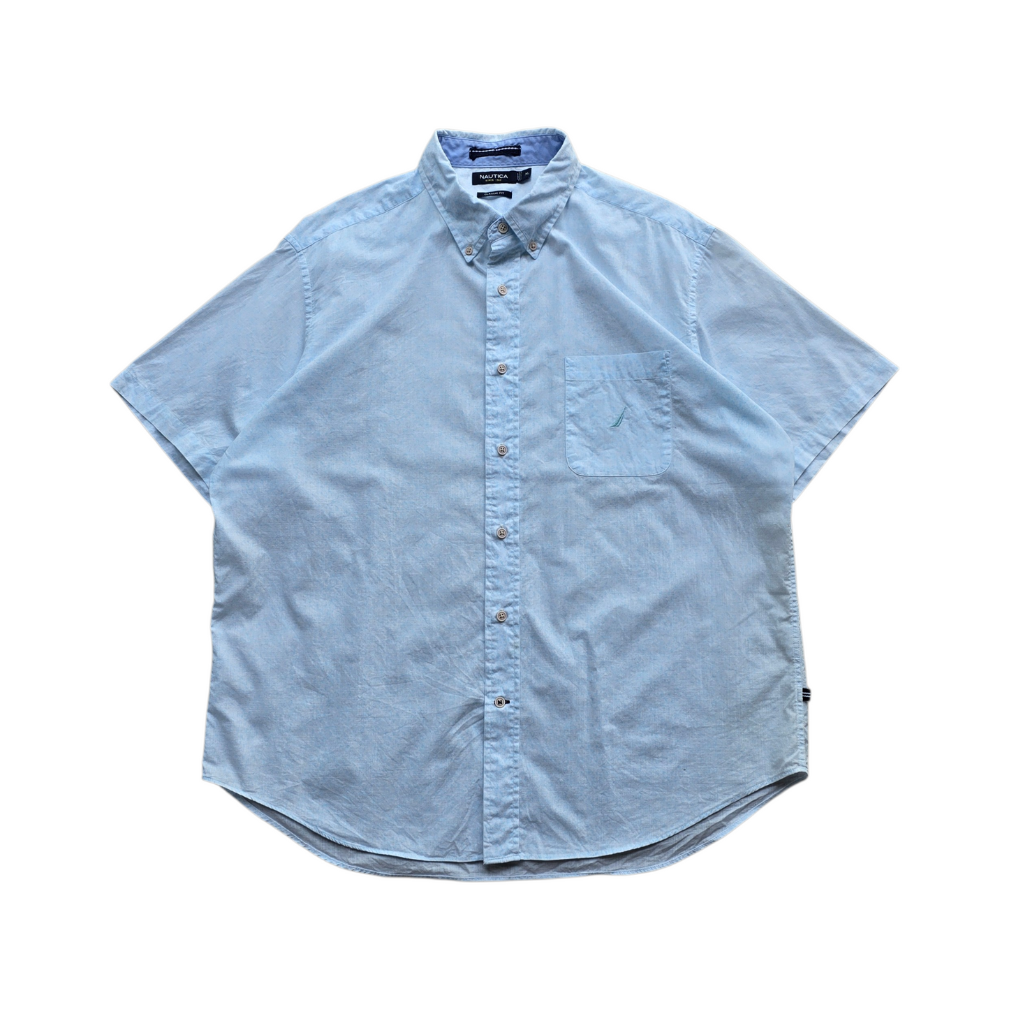 Nautica Short Sleeve Button Up Shirt - XL