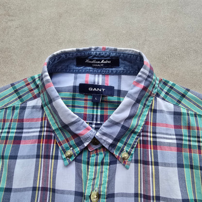 Gant Short Sleeve Plaid Button Up Shirt - M/L