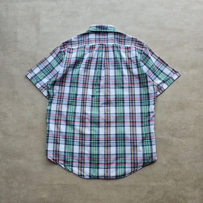 Gant Short Sleeve Plaid Button Up Shirt - M/L