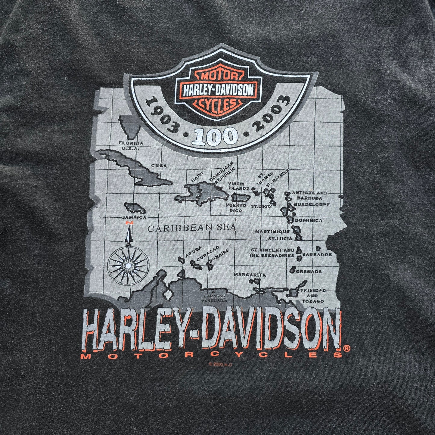 Vintage Harley Davidson U.S Virgin Islands Tee - S