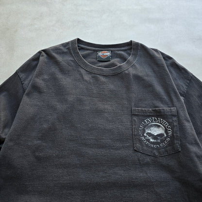 Harley Davidson Skull Sleeve Hit Long Sleeve Tee - L