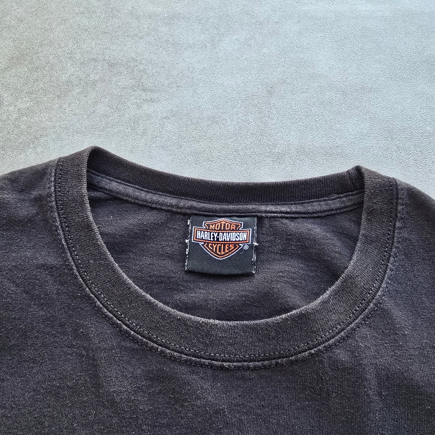 Harley Davidson Skull Sleeve Hit Long Sleeve Tee - L
