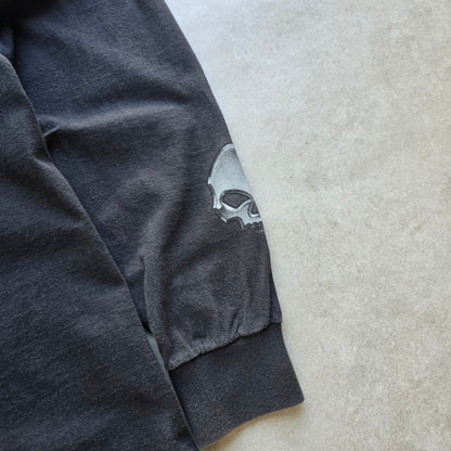 Harley Davidson Skull Sleeve Hit Long Sleeve Tee - L