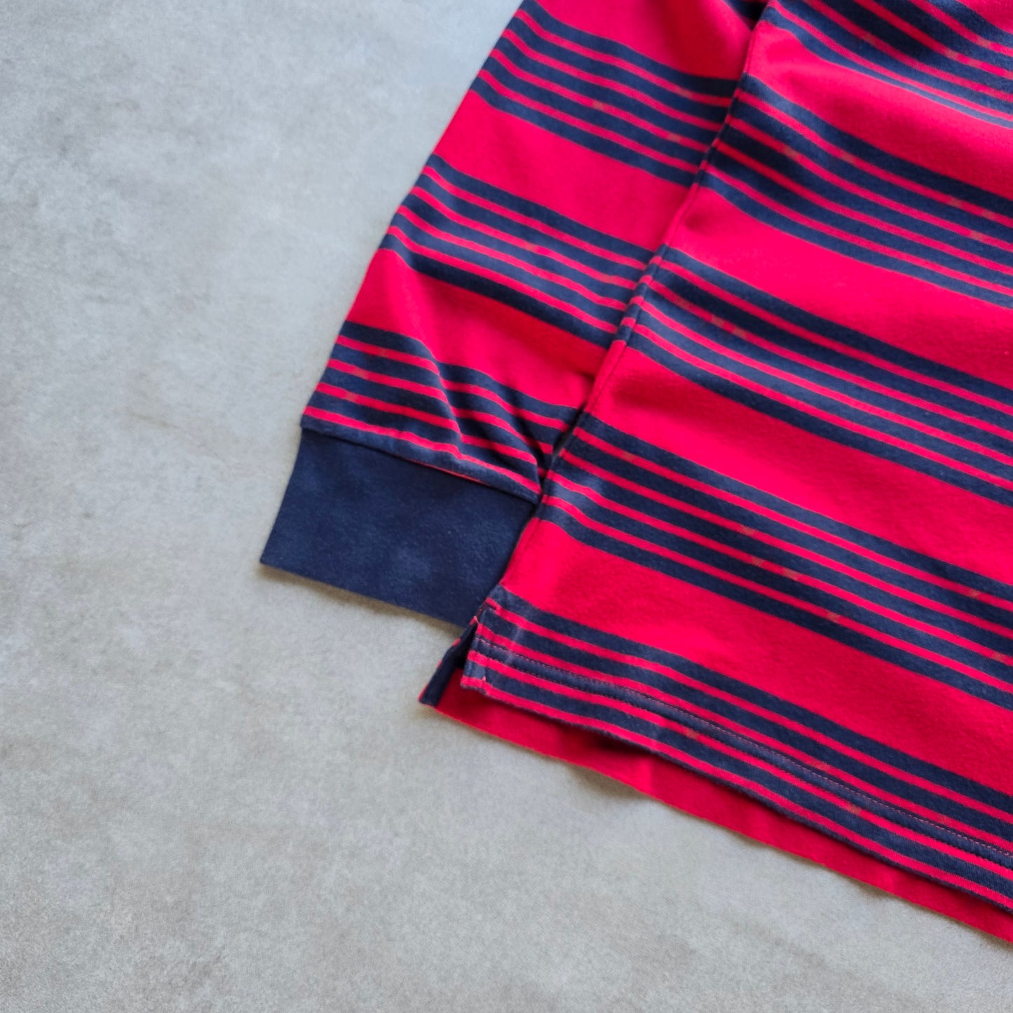 Nautica Striped Long Sleeve Polo Shirt - XL