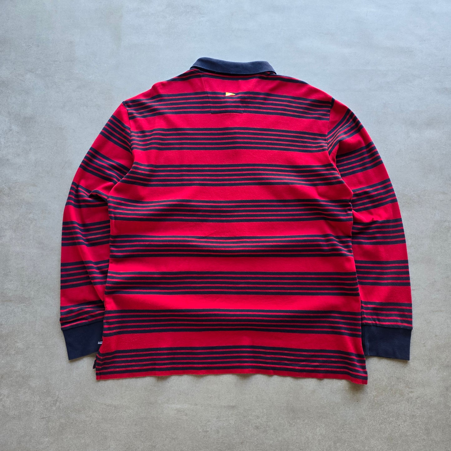 Nautica Striped Long Sleeve Polo Shirt - XL