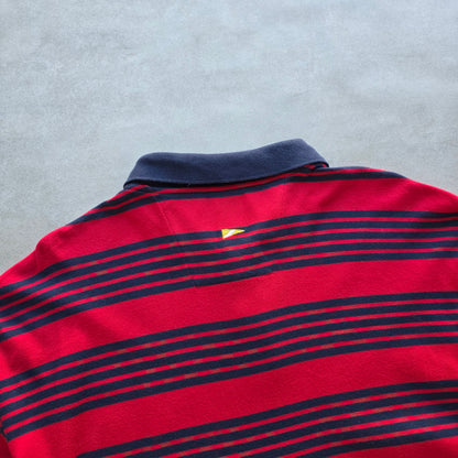 Nautica Striped Long Sleeve Polo Shirt - XL