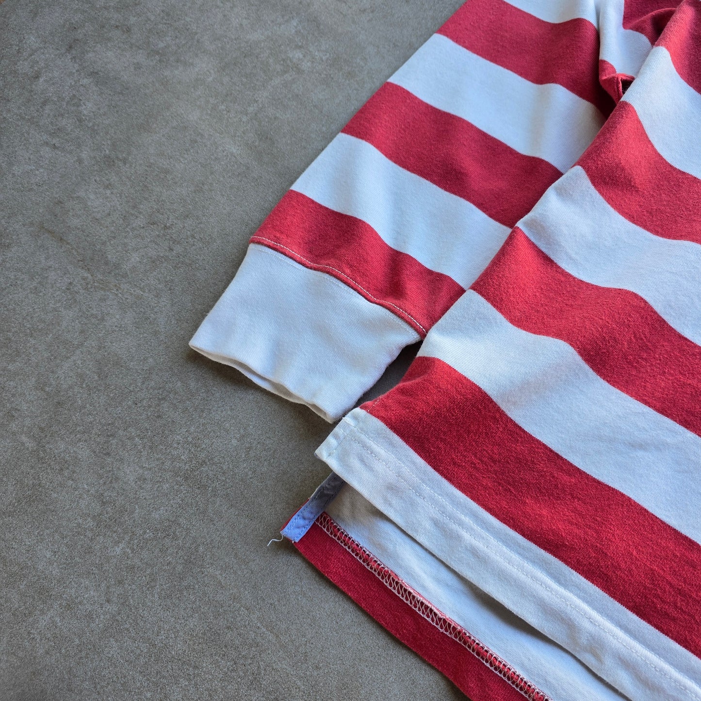 Tommy Hilfiger Striped Long Sleeve Polo Rugby Shirt - XL