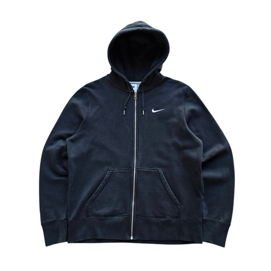 Nike Full Zip Embroidered Mini Swoosh Hoodie - L