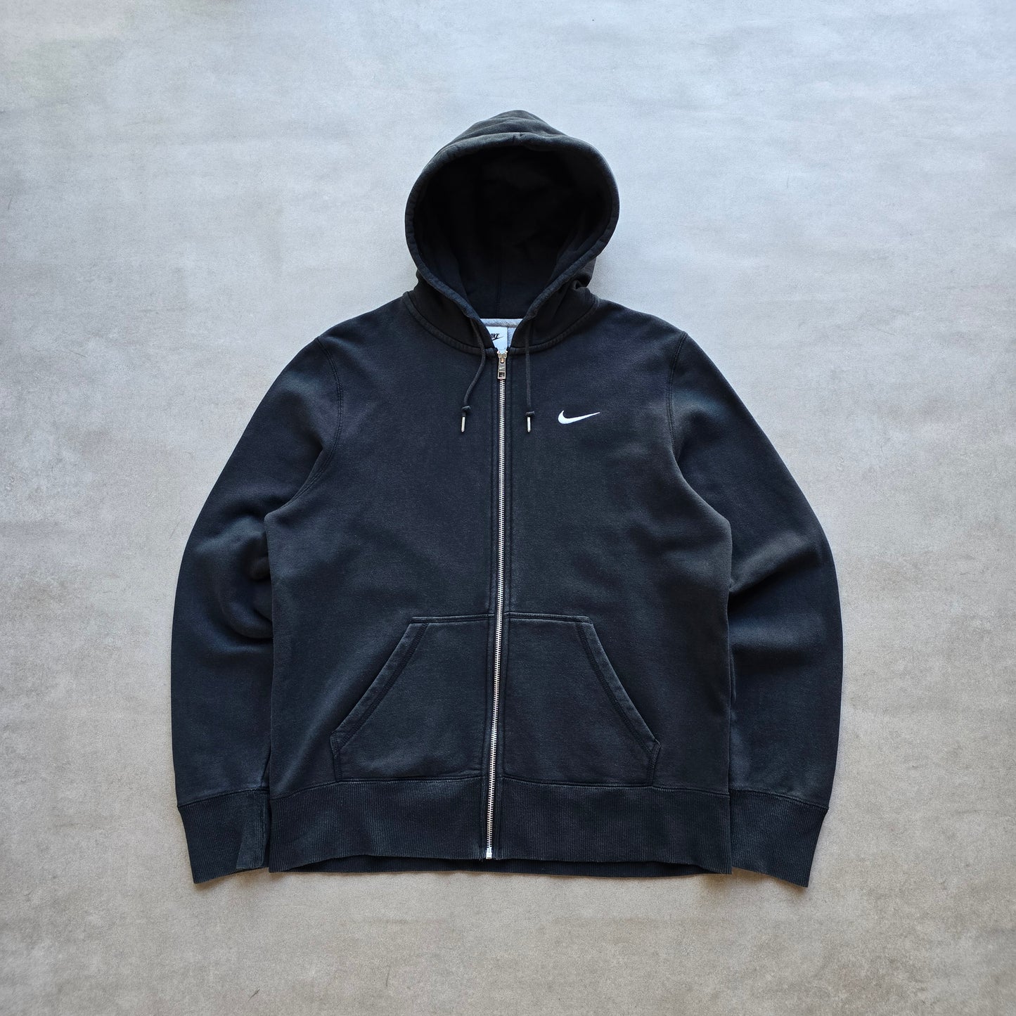 Nike Full Zip Embroidered Mini Swoosh Hoodie - L