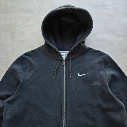 Nike Full Zip Embroidered Mini Swoosh Hoodie - L