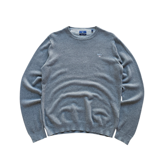 Gant Lightweight Knit Grey Sweater - L