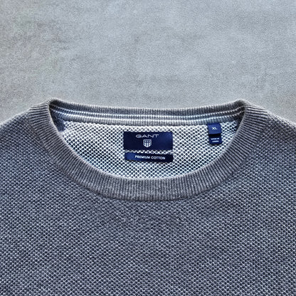Gant Lightweight Knit Grey Sweater - L