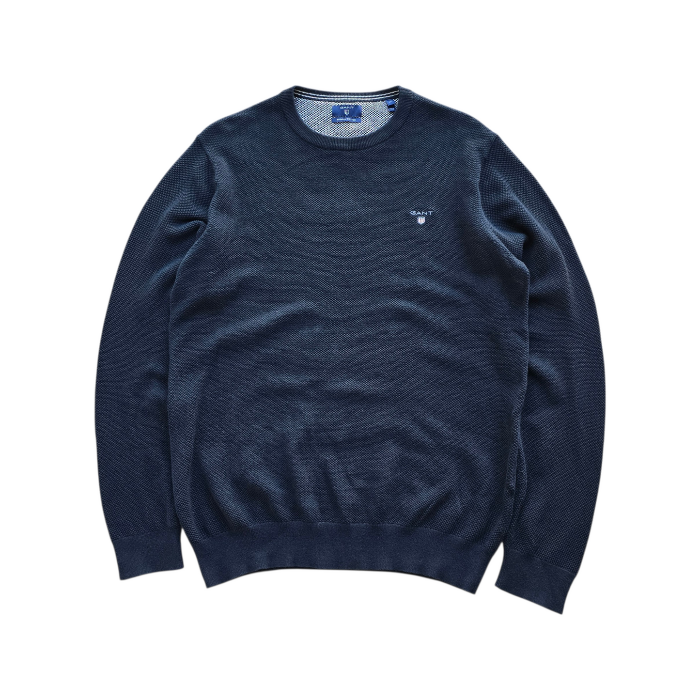 Gant Lightweight Knit Navy Sweater - L/XL