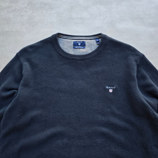 Gant Lightweight Knit Navy Sweater - L/XL