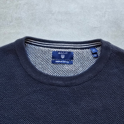 Gant Lightweight Knit Navy Sweater - L/XL