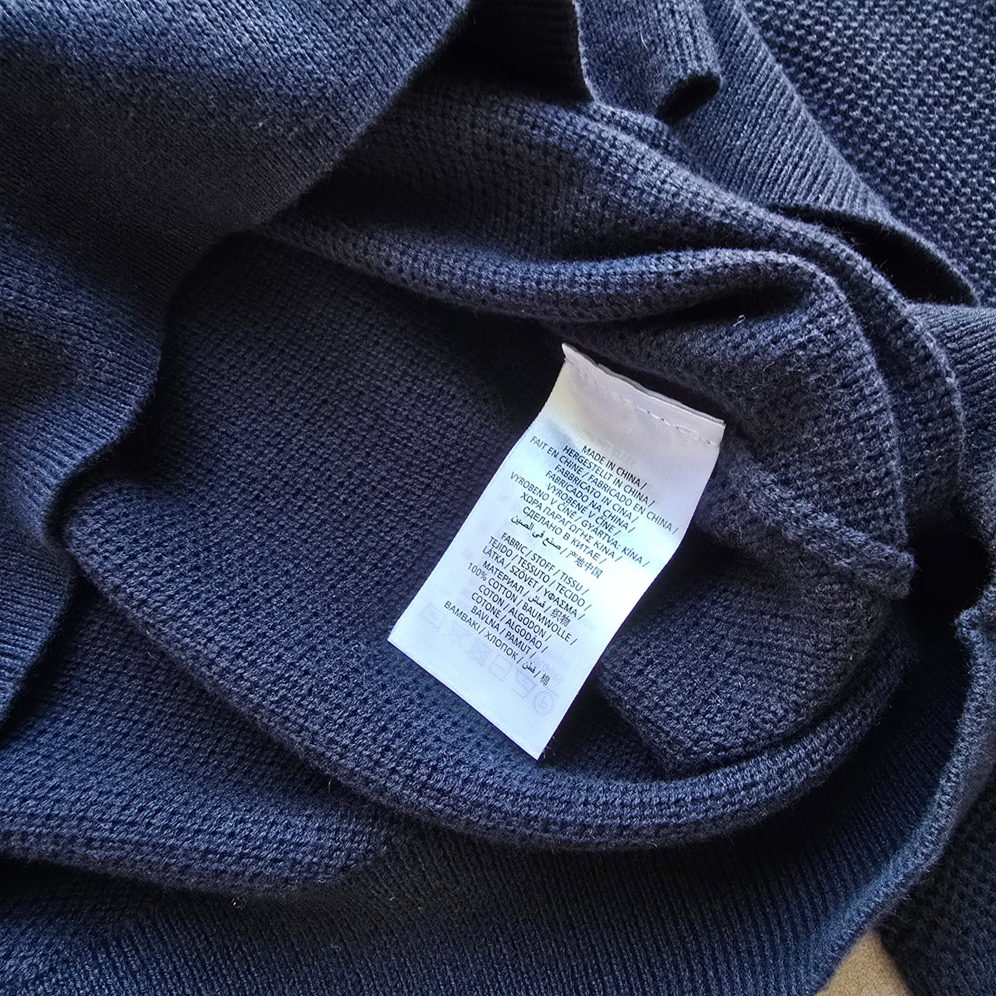 Gant Lightweight Knit Navy Sweater - L/XL