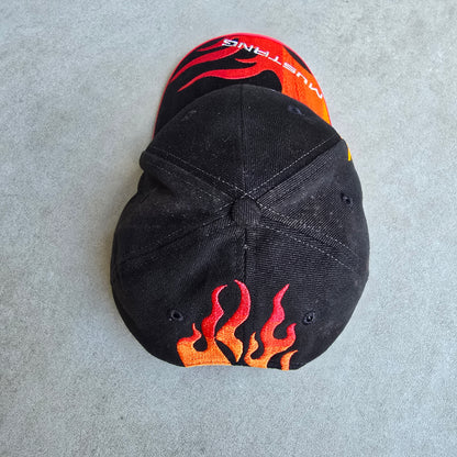 Vintage Ford Mustang Embroidered Flames Hat