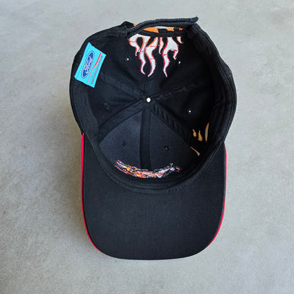Vintage Ford Mustang Embroidered Flames Hat