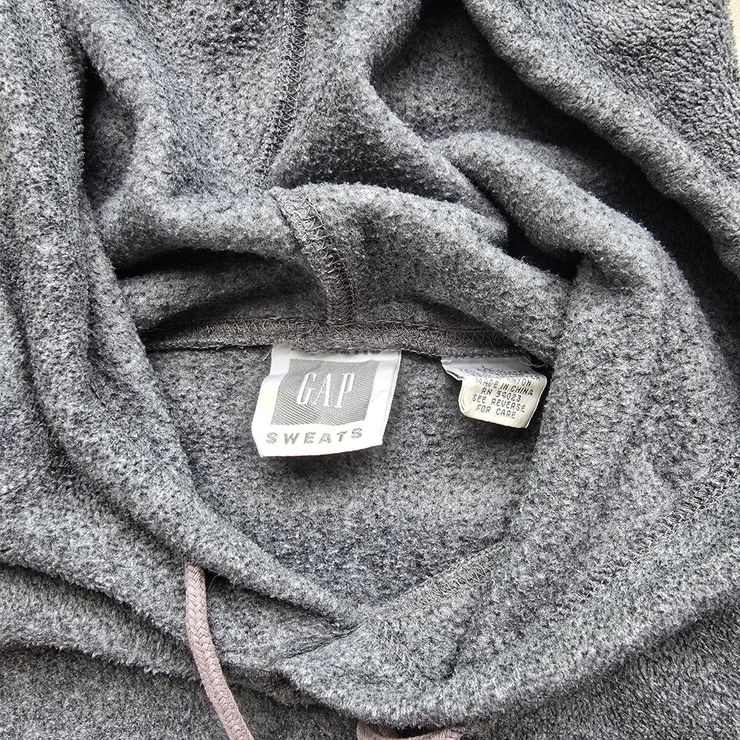 Vintage Gap Fleece Hoodie - L